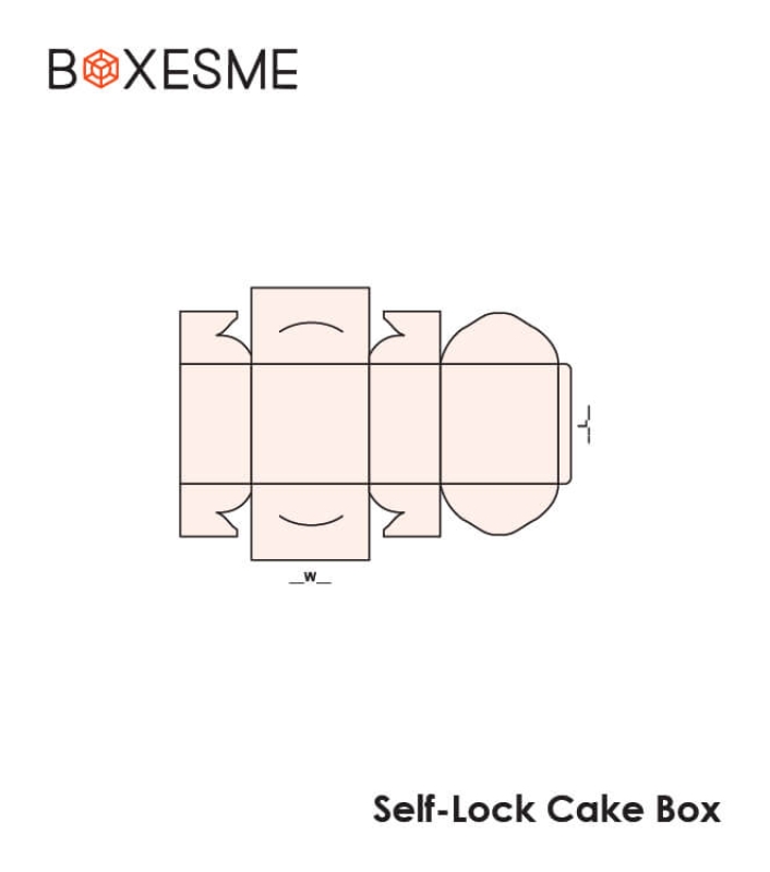 Self Lock Cake box